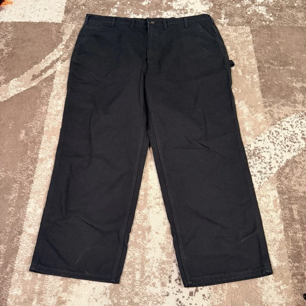 Carhartt‎ Carpenter B11 Pants Men's 46x30 Black Duck Canvas Vintage Y2K